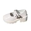 Sapatos Mary Jane Femininos Outono e Inverno 2025 Novos Bico Redondo Sola Grossa Salto Grosso Tira Sapatos Solteiros Fashionáveis e Mais Fáceis de Combinar Saltos Altos