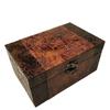 Joyas de cristal natural caja de joyería decoración de tallado bola grande retro caja de regalo de madera caja de embalaje artesanal