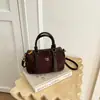 Bolsas Femininas Transfronteiriças Outono Inverno Retrô 2026 Bolsa de Mão Feminina Nova High-End Coreana Bolsa Bowling de Ombro Único Transversal