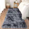 Alfombra Tie-Dye de Seda y Lana para Sala de Estar de Casa Sofá Mesa de Café Cobertura Completa Amigable con la Piel Alfombra de Aislamiento Frío Resistente a Manchas Alfombra de Fácil Cuidado