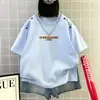 Camiseta de Algodón para Niños de Manga Corta Verano Estilo Coreano Top Holgado Infantil Camiseta de Verano de Media Manga Moderna para Niños