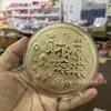 Monedas de Oro Puro para Atraer la Fortuna, Artesanías y Adornos de Oro para Promociones de Transmisiones en Vivo de Bancos y Compañías de Seguros, Venta al por mayor de Regalos Pequeños