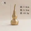 Llavero de Latón Puro, Calabaza Pequeña Hecha a Mano de Cobre Puro, Llavero de Coche Sólido o Hueco, Colgante para Mochila, Accesorio