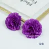 Cabeças de Flores de Cravo Artificiais para Painel de Casamento Parede de Flores Arranjo de Corredor Fornecimento Transfronteiriço Flores de Calêndula de Seda