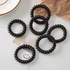 Cuerda Negra para Teléfono, Goma para el Cabello, Cuerda para el Cabello sin Costuras, Alta Elasticidad, Goma Sencilla para el Cabello, Anillo de Alambre, Suministro al por Mayor Tienda de 1 Yuan