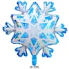 Balão Azul Floco de Neve de Inverno Arco de Cena Tema Festa de Menina Pacote de Balões Decoração de Casamento