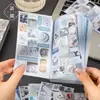 Libro de Pegatinas de Papel Recubierto Troquelado Yuxian, Serie Sueño Brumoso, 20 Hojas, Pegatinas de Fondo para Diario de Collage Retro Ligero