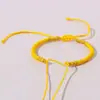 Pulsera tejida semiacabada de cuerda roja para bebés, niños y estudiantes, accesorios de joyería DIY, se puede usar para ensartar cuentas, pulseras de joyería doradas y plateadas