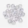 Colgante de cristal liso con forma de corazón y agujero mediano de 8 mm para accesorios de joyería DIY, pendientes, accesorios para collares, contraste degradado