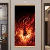 Pequeno Nezha Naohai Ao Bing Ao Guang Rei Dragão das Quatro Mares Papel de Parede Envolvente Pintura de Parede Sala de Estar Entrada Caixa de Relógio Pintura Decorativa