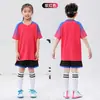 Conjunto de Uniforme de Fútbol Infantil, Secado Rápido y Transpirable, Uniformes de Equipo de Entrenamiento y Competición para Niños y Niñas, Ropa Deportiva Personalizada de Manga Corta, Estilo Verano