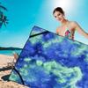 Toalla de playa de microfibra teñida anudada en caliente transfronteriza, juego de reclinable, toalla para silla de playa, toalla de baño, explosión, capa única 600g