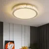 Lámpara de Techo Redonda Atmosférica de Gama Alta para Dormitorio Principal, Lámpara de Techo Acogedora Famosa en Internet para Habitación, Luz para Dormitorio, Cristal Minimalista Moderno de Lujo Ligero