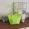 Bolsa de Gelatina Feminina Moda Bolsa de Ombro 2026 Novo Estilo Coreano Dopamina Grande Capacidade Bolsa de Ombro Bolsa de Mão para o Trabalho