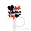 Tapa de Pajita de Silicona de Amor para el Día de San Valentín Lindo Corazón Dulce Dibujos Animados Pajita Tapa Decorativa Tapón de Pajita Manga de Pajita Soporte de Pajita