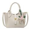 Bolso Cubo Popular de Textura Aterciopelada Estilo Coreano, Simple y Elegante para Llevar en la Mano, Bolso Cruzado Versátil de Alta Gama para el Día a Día, Bolso Madre-Hija