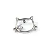 Aretes de Titanio con Zirconia de Gatito, Tornillos para Cartílago de Oreja, Tornillos para Labio, Accesorios de Joyería para Piercings Corporales, Venta Directa del Fabricante