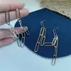 Pendientes de Cadena de Longitud Media Nuevos con Aguja de Plata s925 para Mujer Elegantes Simples Versátiles Pendientes de Nicho de Celebridad de Internet
