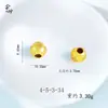 Accesorios DIY Chapados en Oro que No se Desvanecen, Cuentas de Bola Bordadas con la Palabra 'Fortuna', Patrón de Moneda de Cobre, Cuentas Cilíndricas con Texto de Oración, Cuentas Espaciadoras, Collares de Mano para DIY, Joyería al por Mayor