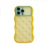 Funda Wave 2 en 1 de lunares de macarrón adecuada para iPhone 17 PRO MAX, funda de teléfono Apple 18 semitransparente mate 15