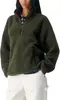 Moda transfronteriza europea y americana para mujer 2026, chaqueta de forro polar con cuello alto y cremallera con bolsillos, más vendida en Amazon