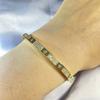 F casa pulsera de estrella abierta en forma de C niñas pulsera simple Joker de alta gama con incrustaciones de circonitas joyería transfronteriza Europa y Estados Unidos