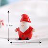 Navidad Nueva Navidad pequeños adornos Papá Noel vista micro accesorios de nieve Navidad pequeños adornos adornos de resina