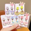 2025 Nuevos Pendientes Falsos Anti-Dolor de Princesa Kuromi para Niñas Pendientes de Dibujos Animados de Verano para Niños Sin Perforación Pendientes Joyería