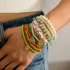Nova Pulseira Árvore da Paz de Pérolas Artificiais, Cristais Artificiais e Pedras Naturais com Contas de Arroz, Feita à Mão, Fresca e Fashionable para Mão Feminina