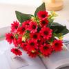 Flor de margarita pequeña simulación gerbera flor artificial flor de manzanilla crisantemo holandés flor de seda fábrica venta al por mayor y al por menor