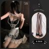 Traje de sirvienta sexy con cordones, uniforme de juego, ropa interior sexy, Amazon Explosions 20038