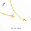Colar de Corrente para Clavícula Shin Gold Bow Vietnamita de Longa Data Assimetrico Escape Princess Tie All-match Niche Feminino