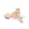 Marco de escalada para gatos de madera nuevo transfronterizo Hamaca colgante para gatos en alféizar Cama nido para gatos junto a la cama Suministros para mascotas Mesa de saltos para gatos