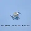 Accesorios de Joyería de Plata Pura 999 Espaciador de Circonita Pulsera DIY Hecha a Mano Collar Espaciador de Rueda Cuentas Anillo para Correr Bandeja de Florera Cintura Pequeña