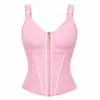 Top Modelador para Mulheres com Controle de Barriga e Afinar a Cintura, Modelador Transfronteiriço, Modelador Respirável Esportivo para Uso Externo