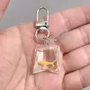 SHEIN TEMU Chaveiro Explosivo Peixe Dourado Transparente Peixinho Chaveiro de Resina Pingente de Joia Acessórios