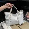 Bolso de lona para debajo del brazo Primavera 2026: Bolso de Hombro Único y de Moda para Madre e Hijo, con Textura Minimalista, Casual y Elegante