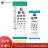 3 M padrão logarítmico gráfico de acuidade visual gráfico de acuidade visual atacado imprimível nome da loja LOGO personalização preço de atacado