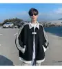 Camiseta de Manga Larga de Moda Ins Streetwear Americano Unisex Sudadera con Capucha de Cuello Redondo Nueva Chaqueta de Hombre para Primavera y Otoño