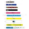 Pulseras de slap de dibujos animados, material de PVC, para fiestas infantiles, con tiras antideslizantes y reflectantes; diseños y logotipos personalizados disponibles bajo pedido