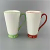 Juego de Taza y Platillo de Café de Cerámica Blanco Puro Hueso de China Juego de Café Venta Directa de Fábrica Taza de Café al por Mayor Logo Impreso