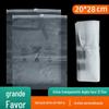 Saco de embalagem de roupa atacado PE armazenamento saco com zíper 12 seda saco de plástico transparente mensagem de aviso saco ziplock 20 * 28cm