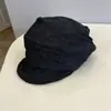 Estilo Novo Outono e Inverno Seda de Amora Lã Mista Chapéu de Pato Feminino Espessado Quente Chapéu Equestre Chapéu de Jovem Plissado Preguiçoso Tendência