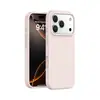Funda Real de Silicona Líquida para Teléfono Móvil Adecuada para Apple Iphone17 Ventana Grande Color Puro Aire Integrado Botón de Cámara Pro