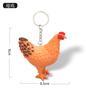 Creativo Gato Pollo Pato Ganso Perro de Caza Aves Animal Llavero Colgante Accesorios Gato Mosquetón Llavero Colgante de Bolsa