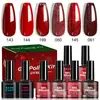 Set de Geles para Uñas Limegirl Puntas para Uñas Navidad 6 Colores Nuevo Cat Eye Nail Art Set de Geles para Uñas Barbie