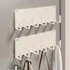 Estante magnético de pared con ganchos para el lateral del refrigerador, perchero multifuncional para puertas de gabinetes del hogar y tendedero