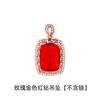 Pingente grande de pedra lapidada com diamantes 12 quilates pingente de gema banhado a ouro 18K cor de diamante colar tesouro topázio azul suíço