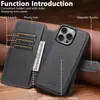 Funda para Teléfono con Tapa abatible e Inserción de Tarjeta, Magnética Dos en Uno, Soporte de Carga Inalámbrica, Funda de Cuero, Adecuada para Iphone18Promax