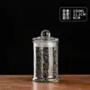 Pote de Vidro Espesso Selado para Armazenamento de Alimentos Transparente Lata para Chá Material à Prova de Umidade Frutas Secas Flor Chá Recipiente de Armazenamento Portátil Outros